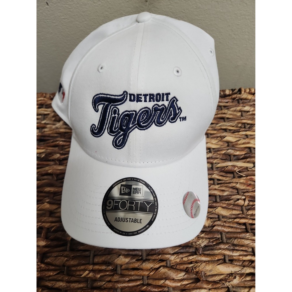 New Era 9FORTY Detroit Tigers Ford MLB Logos  Adjustable – White/Navy  NWT